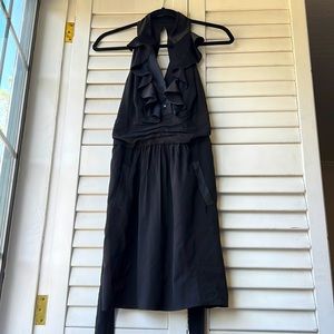 BCBG halter dress, black